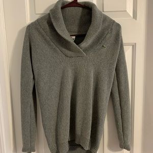 Gray Lacoste Sweater